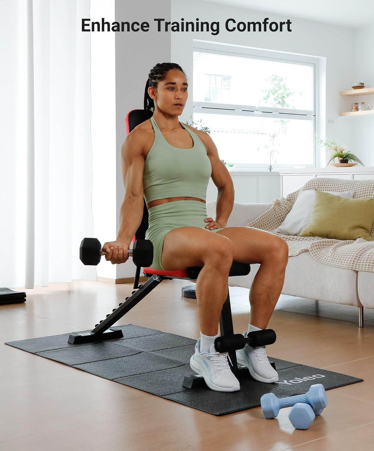 imageYOLEO Foldable Walking Pad Mat 63quotx30quot Exercise Equipment Mats for Home Gym Workout  14quot Thick NonSlip Protective Floor Mat for Exercise BikeEllipticalTreadmillYoga Shock Absorbing Waterproof