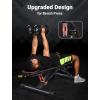 imageYOLEO 880LB Adjustable Weight Bench for Bench Press MAX Foldable Weight Bench with Bench Press StandExtended Head for Home GymFull Body Workout 90 Degree Workout Bench User 656Max Version