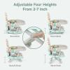 imageYOLEO Baby High Chair Booster Seat for Dining Table Adjustable Height Travel Foldable High Chairs with TrayGreen
