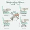 imageYOLEO Baby High Chair Booster Seat for Dining Table Adjustable Height Travel Foldable High Chairs with TrayGreen