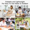 imageYOLEO Baby High Chair Booster Seat for Dining Table Adjustable Height Travel Foldable High Chairs with TrayGreyouter space