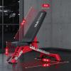 imageYOLEO Commercial Adjustable Weight Bench  MAX 2300660LB Heavy Duty Workout Bench for Home Gym DeclineFlatIncline Bench Press 24quot Thick Pad6Step AssemblyRed
