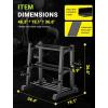 imageYOLEO Dumbbell Rack  3 Tier ampamp 5 Tier Compact Weight Rack for Dumbbell Kettlebell Barbell Heavy Duty Weight Storage Organizer SpaceSaving Dumbbell Storage Stand Holder for Home Gym  1100LBS Capacity Rack OnlyMultifunctional 3Tier