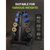 imageYOLEO Dumbbell Rack  3 Tier ampamp 5 Tier Compact Weight Rack for Dumbbell Kettlebell Barbell Heavy Duty Weight Storage Organizer SpaceSaving Dumbbell Storage Stand Holder for Home Gym  1100LBS Capacity Rack OnlyVertical 5Tier
