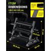 imageYOLEO Dumbbell Rack  3 Tier ampamp 5 Tier Compact Weight Rack for Dumbbell Kettlebell Barbell Heavy Duty Weight Storage Organizer SpaceSaving Dumbbell Storage Stand Holder for Home Gym  1100LBS Capacity Rack OnlyUpgraded 3Tier