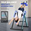 imageYOLEO Gravity Heavy Duty Inversion Table with Headrest ampamp Adjustable Protective Belt Back Stretcher Machine for Pain Relief TherapyBlue02