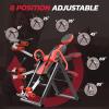 imageYOLEO Gravity Heavy Duty Inversion Table with Headrest ampamp Adjustable Protective Belt Back Stretcher Machine for Pain Relief TherapyRed02