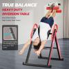 imageYOLEO Gravity Heavy Duty Inversion Table with Headrest ampamp Adjustable Protective Belt Back Stretcher Machine for Pain Relief TherapyRed02