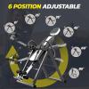 imageYOLEO Gravity Heavy Duty Inversion Table with Headrest ampamp Adjustable Protective Belt Back Stretcher Machine for Pain Relief TherapyWhite