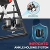 imageYOLEO ITX360 Inversion Table for Back Pain 2025 Foldable Inversion Table w Removable Lumbar Pad Reversible Ankle Holders Easy AssemblyBlack