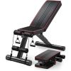imageYOLEO Adjustable Weight Bench  Utility Weight Benches for Full Body Workout Foldable InclineDecline Bench Press for Home Gym