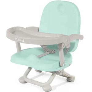 imageYOLEO Baby High Chair Booster Seat for Dining Table Adjustable Height Travel Foldable High Chairs with TrayGreen