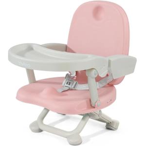 imageYOLEO Baby High Chair Booster Seat for Dining Table Adjustable Height Travel Foldable High Chairs with TrayPink