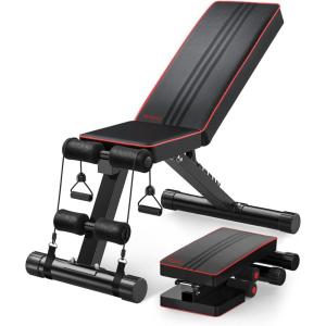 imageYoleo Adjustable Weight Bench  Utility Weight Benches for Full Body Workout Foldable FlatInclineDecline FID Bench Press for Home Gym