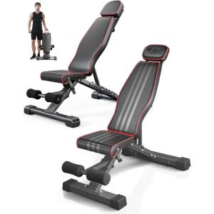 imageYoleo Adjustable Weight Bench 880LBS660LBS Workout Bench with Extended Head