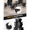 imageYOLEO HeavyDuty AFrame Dumbbell Rack with Wheels 5Tier Weight Rack 440LBS Capacity SpaceSaving Home Gym Storage Organizer AntiSlip ampamp FingerSafe Design Rack OnlyLarge