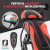 imageYOLEO Inversion Table Massage ampamp Heat Inversion Table 2025 New Inversion Table for Back Pain Relief Equipment wRemote Control Reversible Ankle Holders Heavy Duty up to 320lbsRed