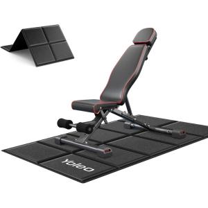 imageYOLEO 880LB Adjustable Weight Bench for Bench Press MAX Foldable Weight Bench with Bench Press StandExtended Head for Home GymFull Body Workout 90 Degree Workout Bench User 656Max VersionBlackMat