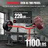 imageYOLEO Chest Press Machine 1100LBS Bench Press Machine with Separate Press Station amp Adjustable Weight Bench Independent Converging ArmsRedBlack